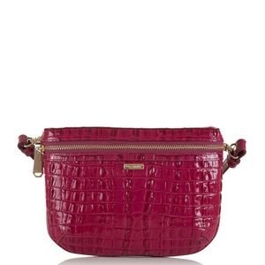 Brahmin Belt bag Fuschia La Scala Pink Croc